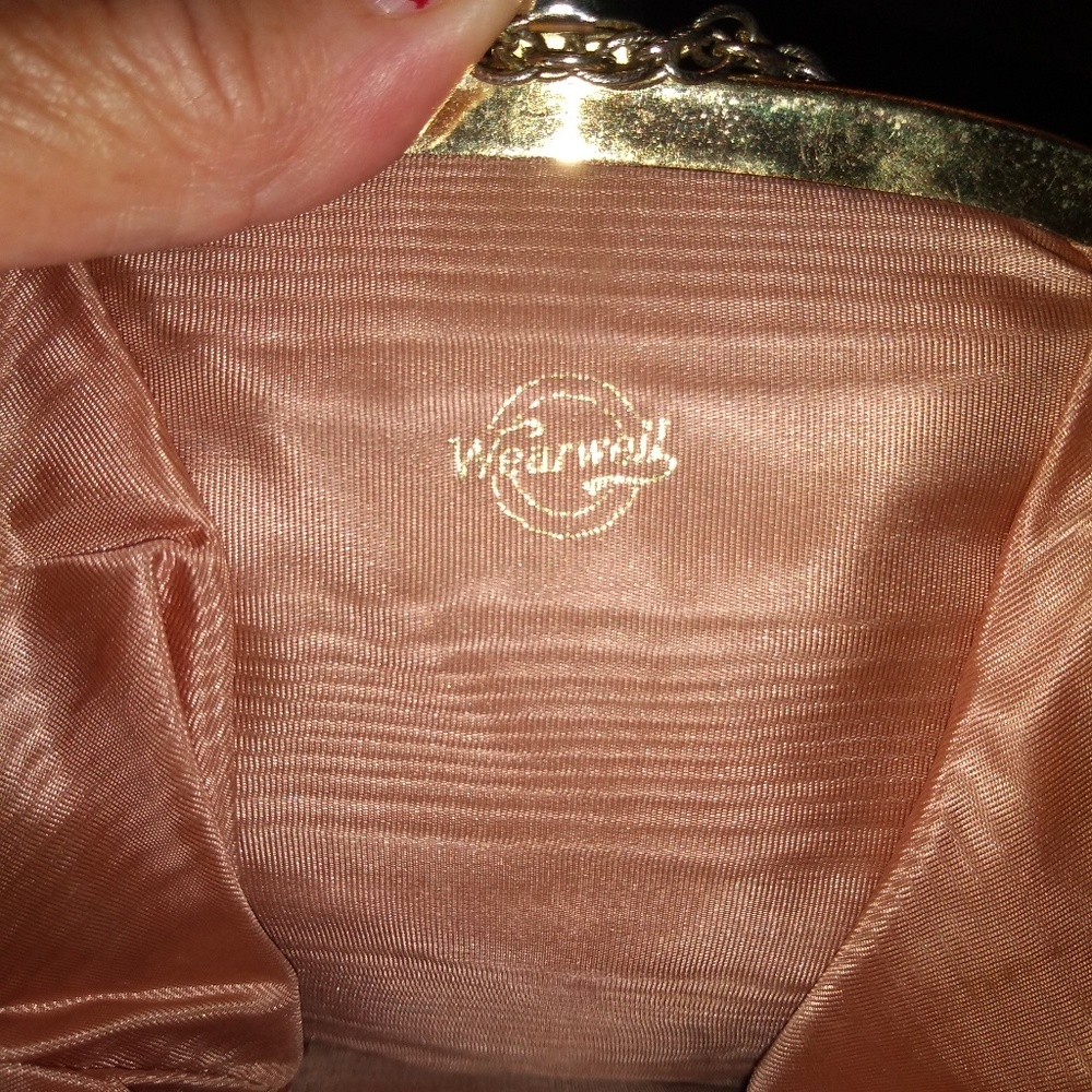 Vintage Wearwell gold tone evening bag purse - Picture 4 of 7